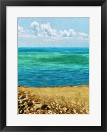 Framed Rocky Beachside II Print