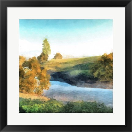 Framed Down Stream I Print