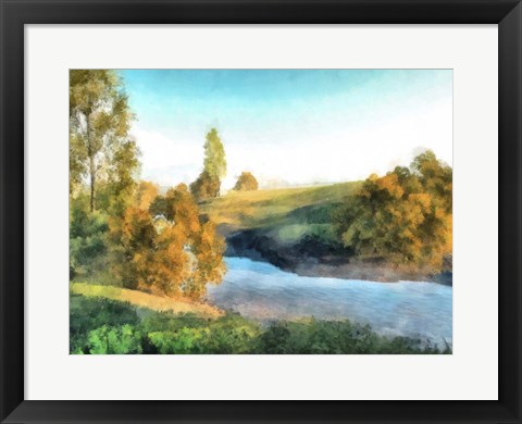 Framed Down Stream III Print