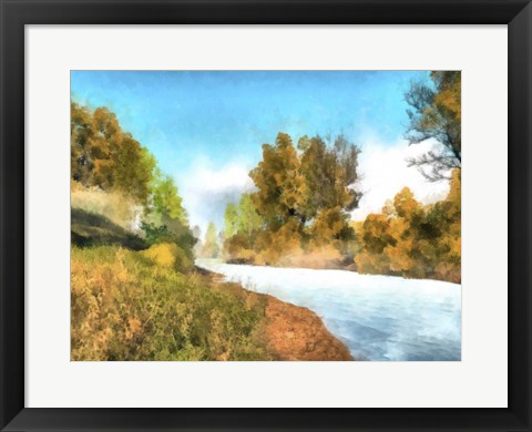 Framed Down Stream IV Print