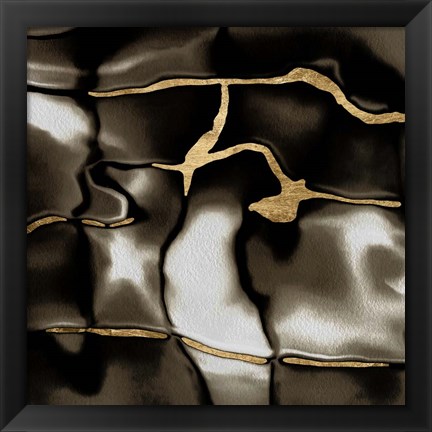 Framed Golden Shimmer IV Print