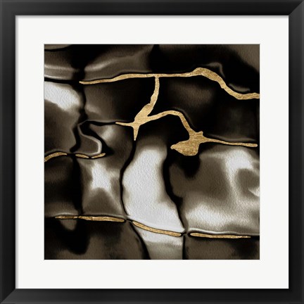 Framed Golden Shimmer IV Print