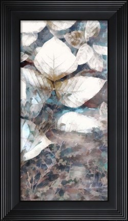 Framed Neutral Summer Leaves V Print