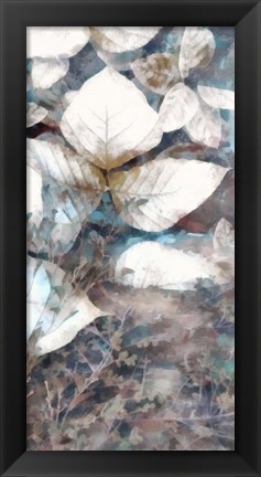 Framed Neutral Summer Leaves V Print