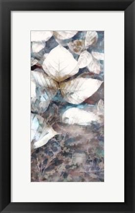 Framed Neutral Summer Leaves V Print
