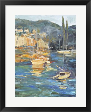 Framed Harbor Side I Print