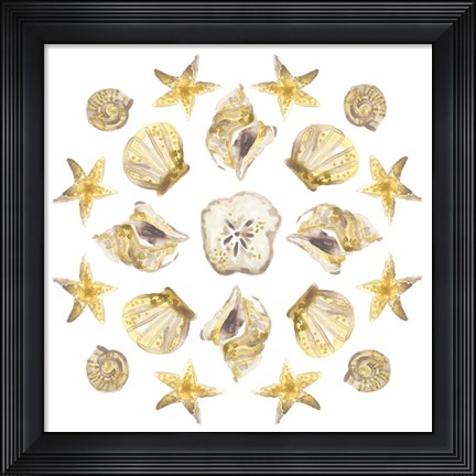 Framed Seaside Kaleidoscope III Print