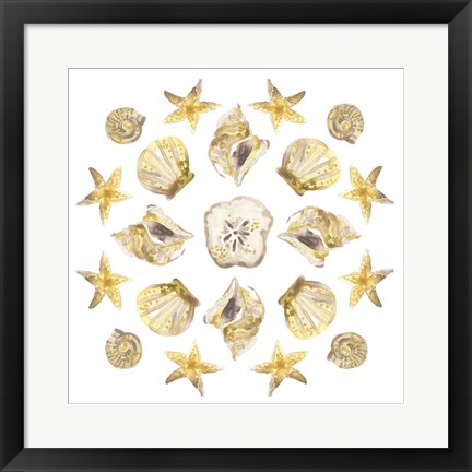 Framed Seaside Kaleidoscope III Print