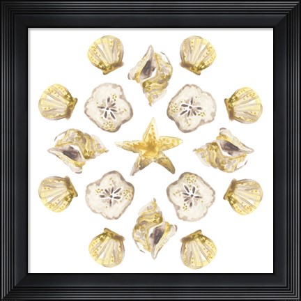 Framed Seaside Kaleidoscope IV Print