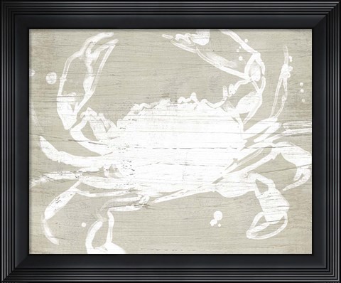 Framed Weathered Crab I Print