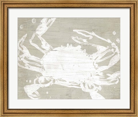 Framed Weathered Crab II Print
