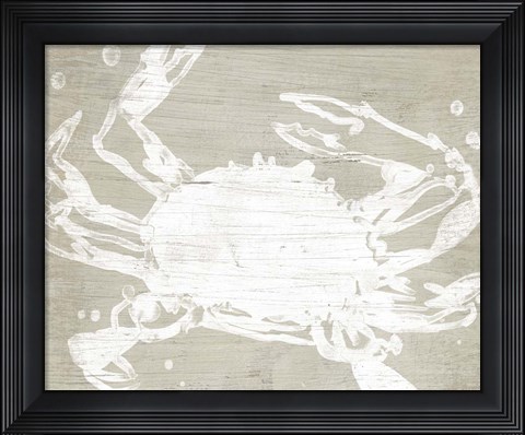 Framed Weathered Crab II Print