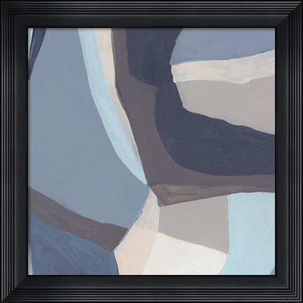Framed Blue Chrysalis I Print