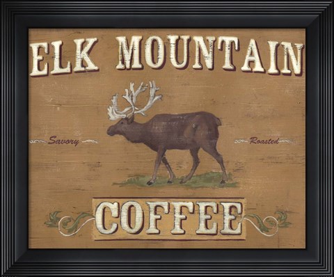 Framed Lodge Coffee II Print