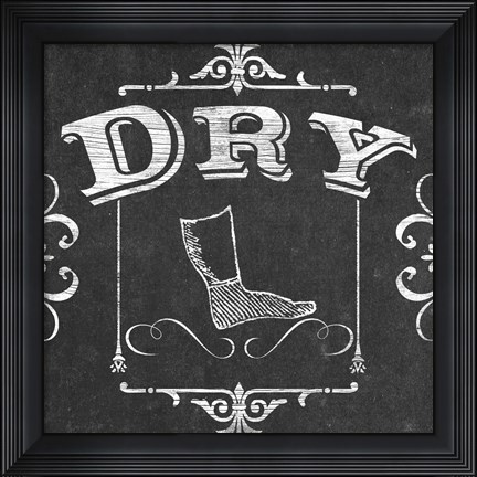 Framed Vintage Laundry Signs III Print