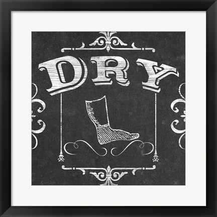 Framed Vintage Laundry Signs III Print