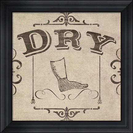 Framed Vintage Laundry Signs IV Print