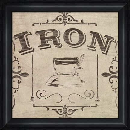 Framed Vintage Laundry Signs VI Print