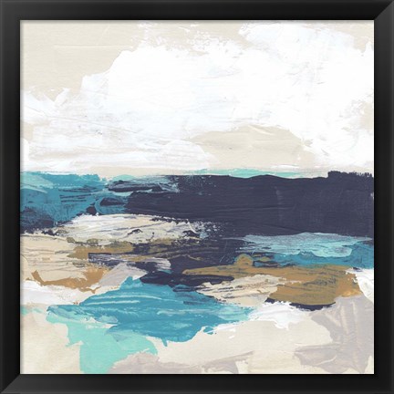 Framed Palette Coast I Print