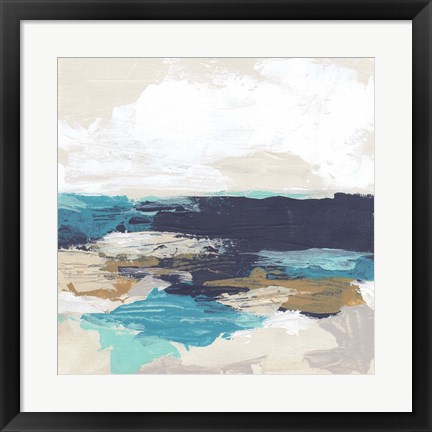 Framed Palette Coast I Print