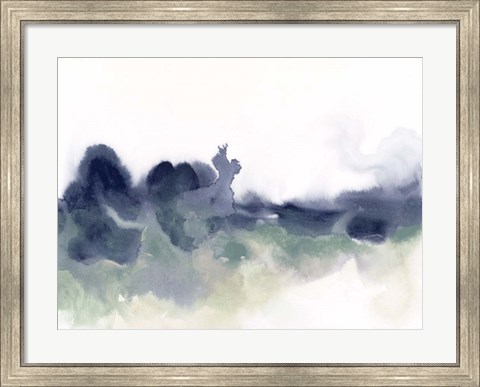 Framed Lake Fog I Print