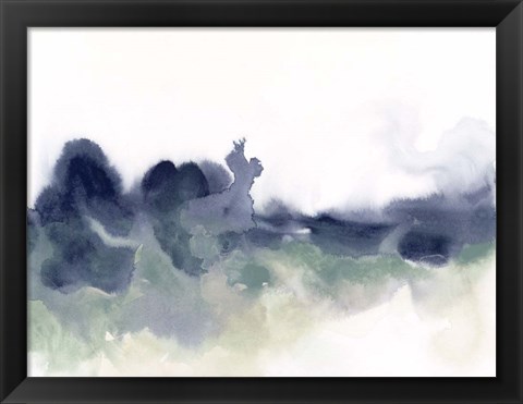 Framed Lake Fog I Print