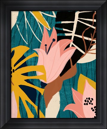 Framed Lily Lagoon II Print