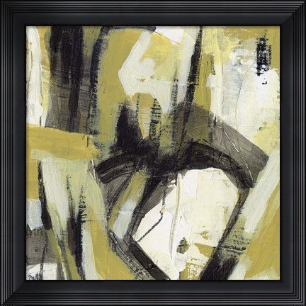 Framed Citron Rhythm I Print