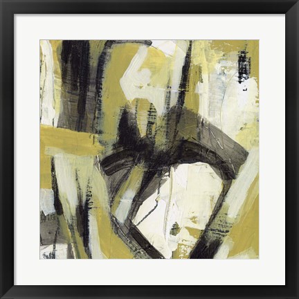 Framed Citron Rhythm I Print
