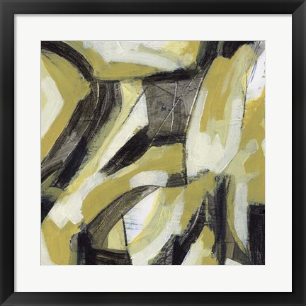 Framed Citron Rhythm II Print