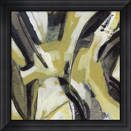 Framed Citron Rhythm IV Print