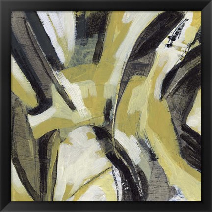 Framed Citron Rhythm IV Print