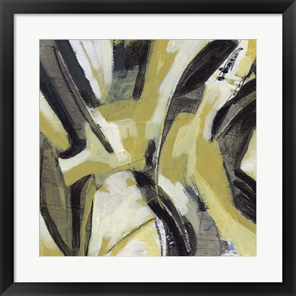 Framed Citron Rhythm IV Print