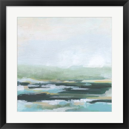Framed Misty Inlet I Print