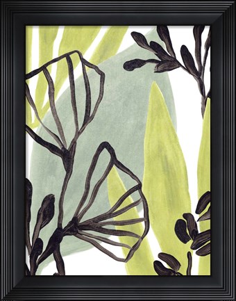 Framed Tropical Collage II Print