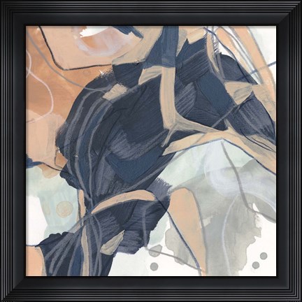 Framed Sienna Spindle I Print
