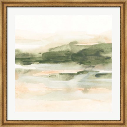 Framed Marsh at Dusk I Print