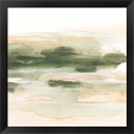 Framed Marsh at Dusk II Print