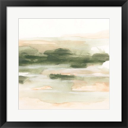 Framed Marsh at Dusk II Print