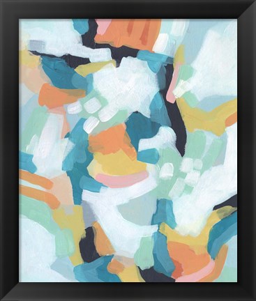 Framed Sorbet Swirl I Print