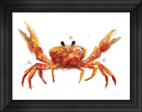 Framed Crab Cameo II Print