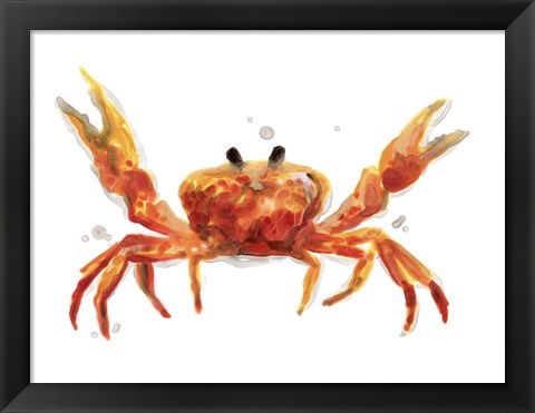 Framed Crab Cameo II Print