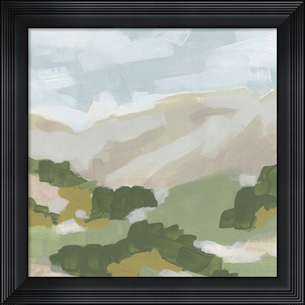 Framed Hillside Impression I Print