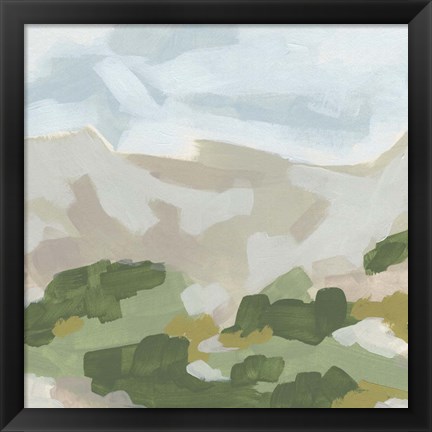 Framed Hillside Impression II Print