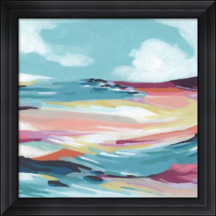 Framed Chromatic Coast II Print