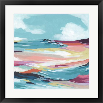 Framed Chromatic Coast II Print