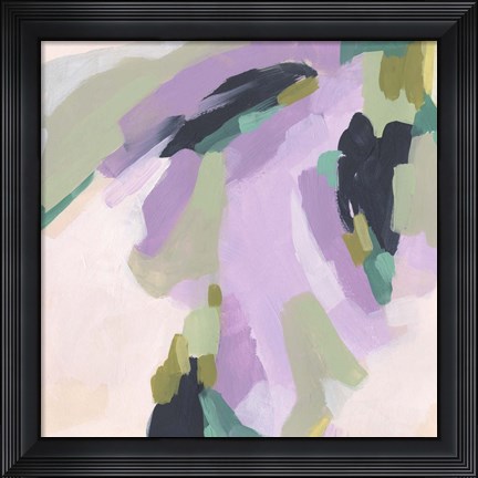 Framed Lavender Swirl II Print