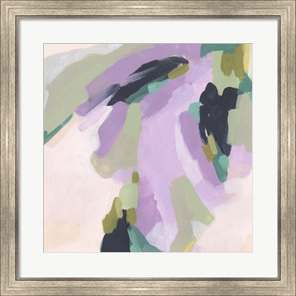 Framed Lavender Swirl II Print