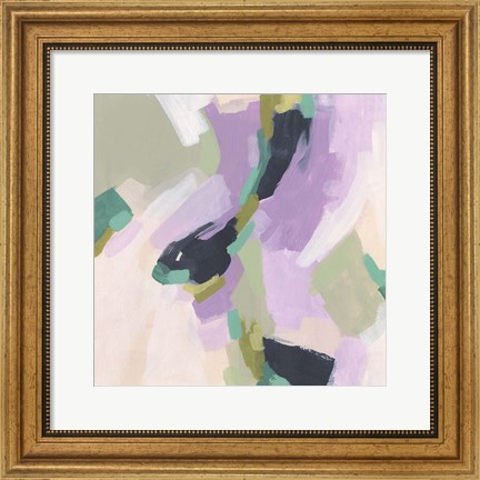 Framed Lavender Swirl III Print