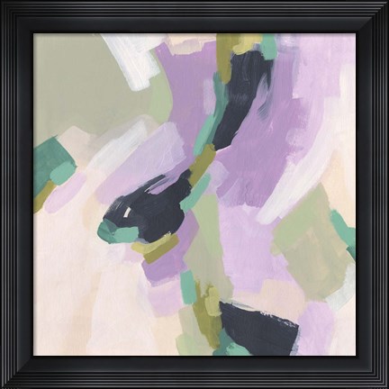 Framed Lavender Swirl III Print